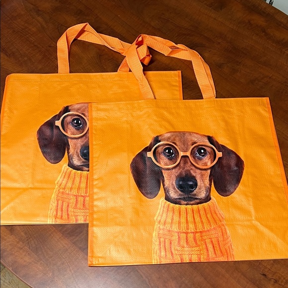 T.J.Maxx Other - T.J.Maxx | Dachshund Dog Reusable Tote Bag ~ Set of 2